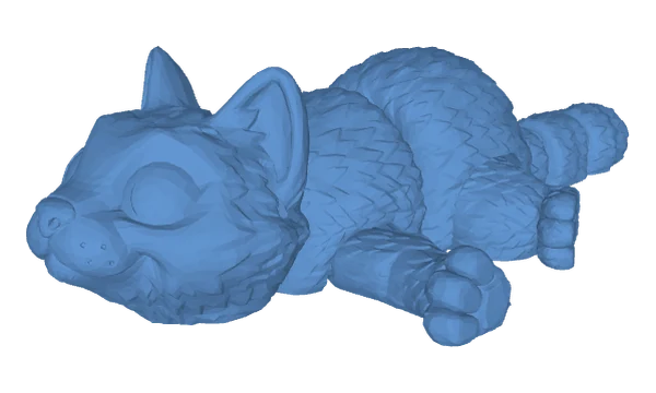 Cat, seen from the side