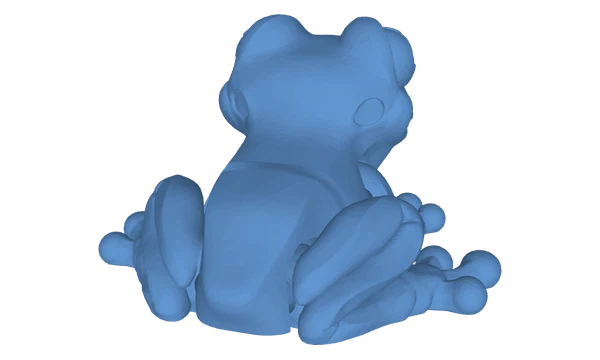 Poison dart frog, seen from the side