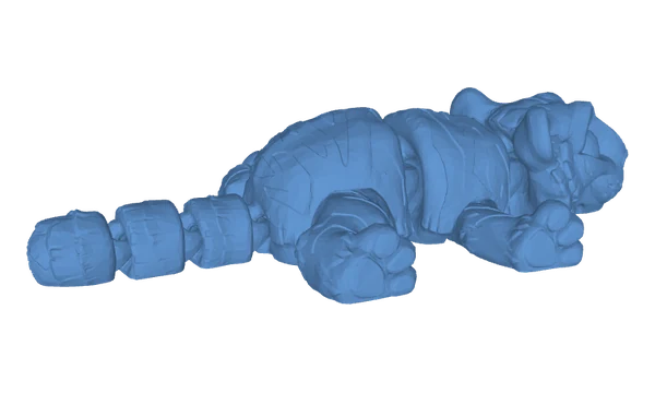 Tiger, seen from the side